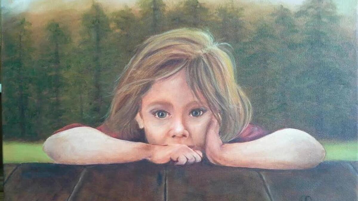 
This photo shows a painting, “Randi” by Pam Crusan, part of the “Class Show,” with works by about 20 artists spanning three different classes, in an exhibit opening Monday and continuing through Oct. 23 at Franklin Square Gallery, 130 East West St., Southport, N.C
