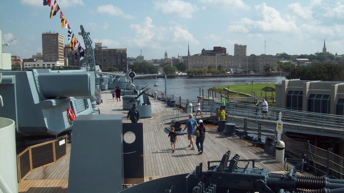 Take an easy escape to tour the Battleship North Carolina, 8 a.m.-5 p.m. daily at U.S. Routes 17, 74, 76 and 421 in Wilmington, N.C.