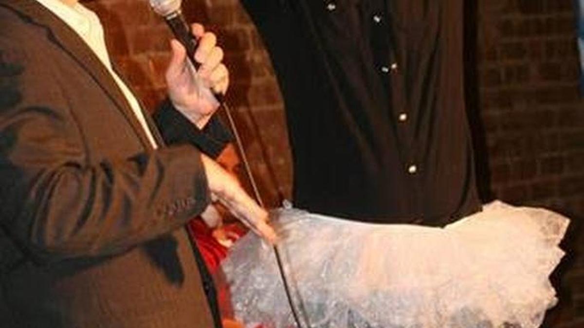 Gary Conrad (left), a comedy hypnotist shown at work on stage with an audience participant, will perform at 8 and 10:15 p.m. Friday-Saturday, and in a special show at 6 p.m. Sunday, to benefit the Beach United Football Club youth soccer program, at Comedy Cabana, 9588 N. Kings Highway, just north of Myrtle Beach. Details at 843-449-4242 or comedycabana.com, and www.garyconrad.com.