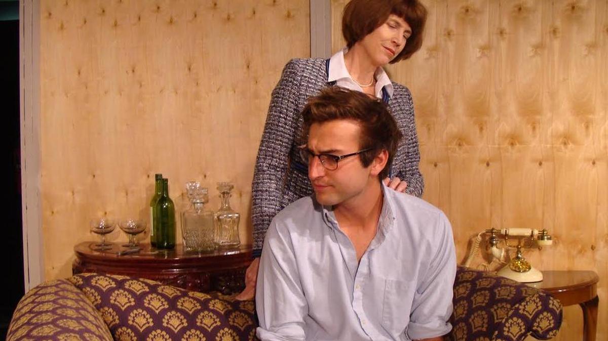 Madame Melville, played by Carolyn Stringer, makes Carl (Joe Basquill) feel uncomfortable in a scene from “Madame Melville,” a play set in Paris, with mature subject matter. See it at 3 p.m. Sundays through April 30, and 7:30 p.m. April 27-29, at Brunswick Little Theatre, 8068 River Road S.E., Southport, N.C. Buy tickets at 910-447-2586 or brunswicklittletheatre.com.