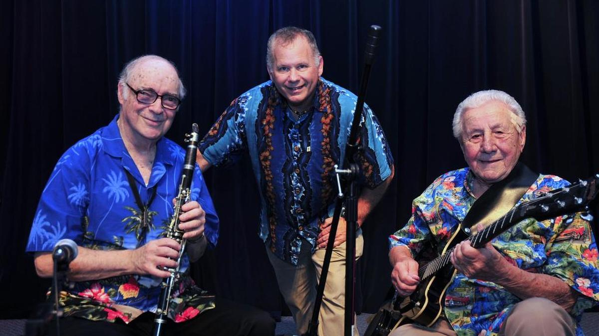 The Aristocats jazz trio – with Lloyd Kaplan on woodwinds, Dr. Joe Moyer on percussion, and Nat Piccirilli on guitar and banjo – plays 7-9 p.m. Wednesdays this winter at The Old Bull and Bush, 4700 U.S. 17, on west frontage road, just north of Palmetto Pointe Boulevard, near Socastee and south city limits of Myrtle Beach. No cover charge. Details at 843-267-9940.