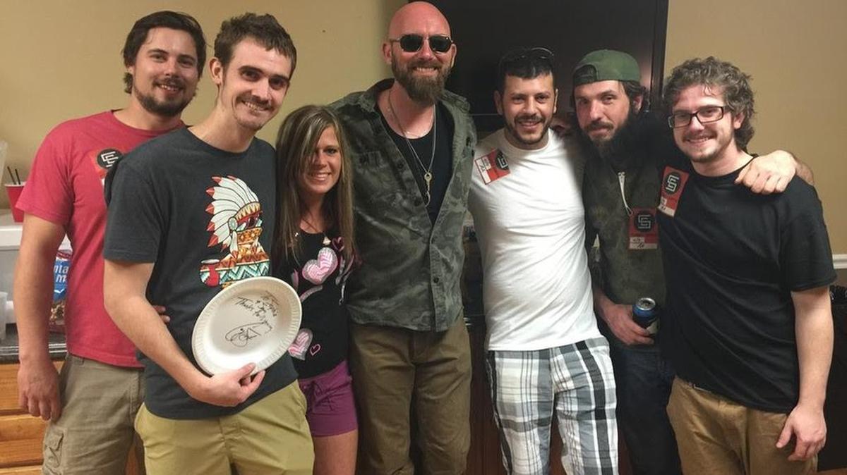 Corey Smith, seen with seen with fans from a contest that benefited the Seva Foundation – which in 35 years, has helped restore eyesight globally to nearly 3.5 million people who were blinded by cataract and other preventable eye conditions (www.seva.org) – will play House of Blues in North Myrtle Beach at 9 p.m. Friday. His latest CD is called “While The Gettin’ Is Good,” on Sugar Hill Records.