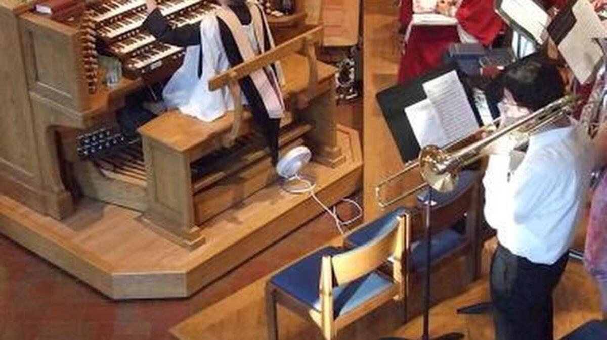 
Karen Kearney plays an organ with brass and choir at Church of the Resurrection, near Garden City Beach. The American Guild of Organists, Grand Strand Chapter, will have its first monthly public concert for the season at 6 p.m. Friday with an “Opening Convocation with Organ, Brass, Strings, and Vocal Ensemble,” at First Presbyterian Church, 1300 N Kings Highway, Myrtle Beach, with Brown Bradley, host.
