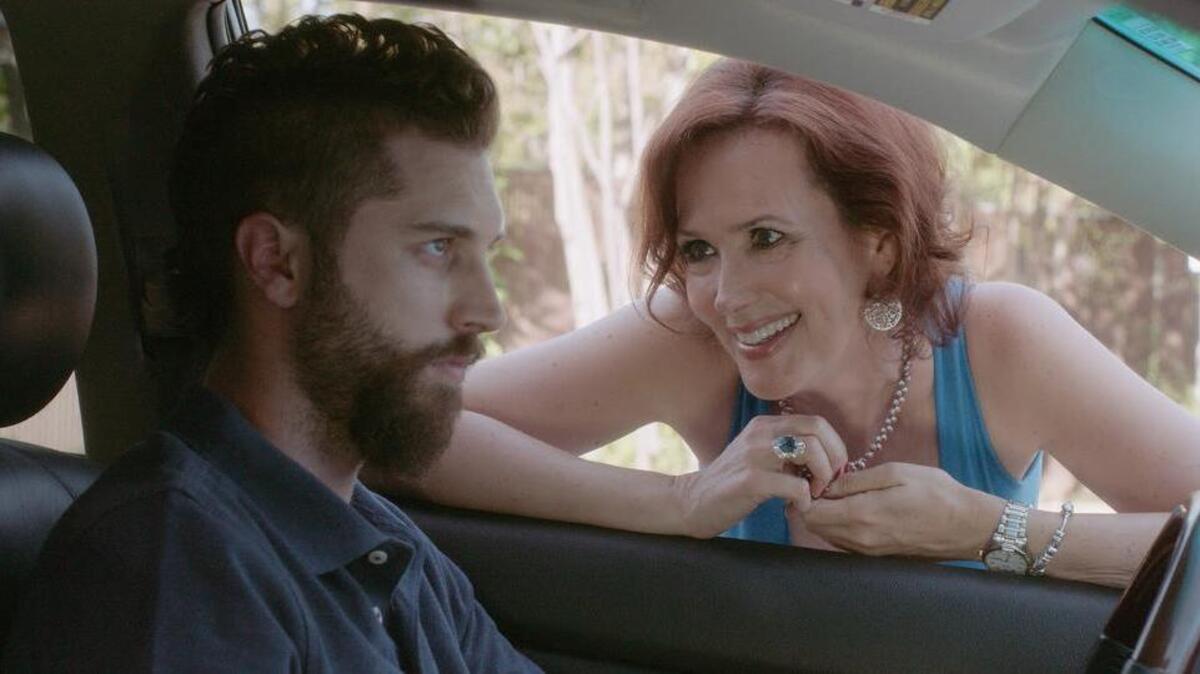 Gene Gallerano shares a moment with Janine Turner in “Occupy, Texas,” which closes the 8:30 p.m. time block Wednesday, on the opening night of the Myrtle Beach International Film Festival, at Carmike Cinemas 17 at Broadway at the Beach.