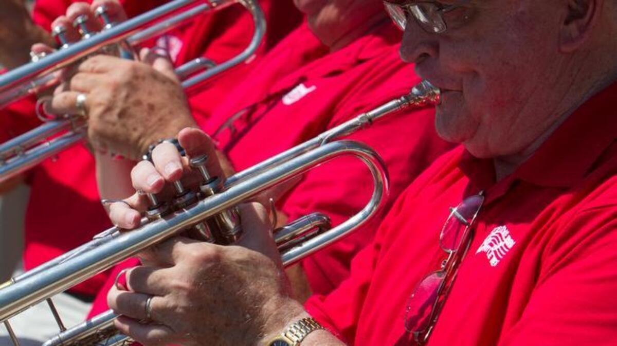 
Festive Brass of Myrtle Beach, with members shown performing at a Memorial Day service in 2014, begins a new season with weekly rehearsals at 7 p.m. Mondays, at First United Methodist Church, 904 65th Ave. N., Myrtle Beach, and new members are welcome. 
