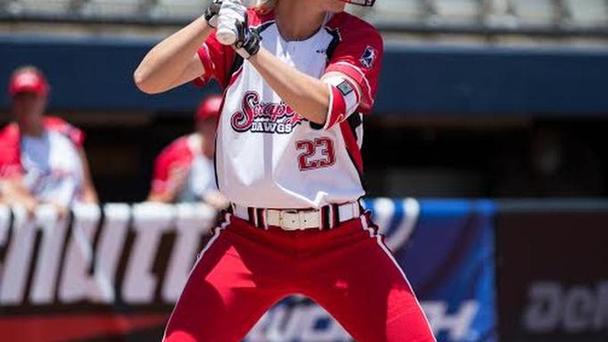 Christian Stokes, a native of Chesterfield, S.C., west of Cheraw, plays shortstop for the Scrap Yard Dawgs. The softball team, from suburban Houston, will take on the Pennsylvania Rebellion in two National Pro Fastpitch league games, at 7:05 p.m. Thursday-Friday at TicketReturn.Com Field, home of the Myrtle Beach Pelicans.