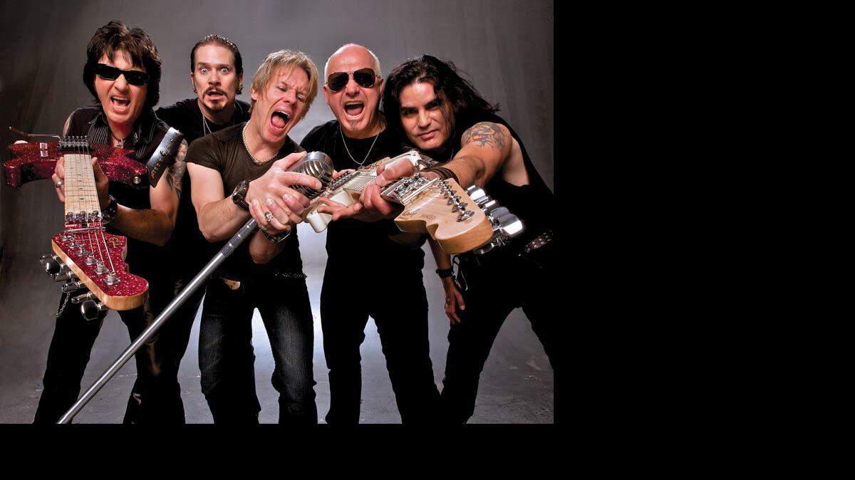 
Warrant – Erik Turner (from left), Steven Sweet, Robert Mason, Joey Allen and Jerry Dixon – will play Sunday in a free concert at The Boathouse Waterway Bar & Grill, just west of Myrtle Beach.
