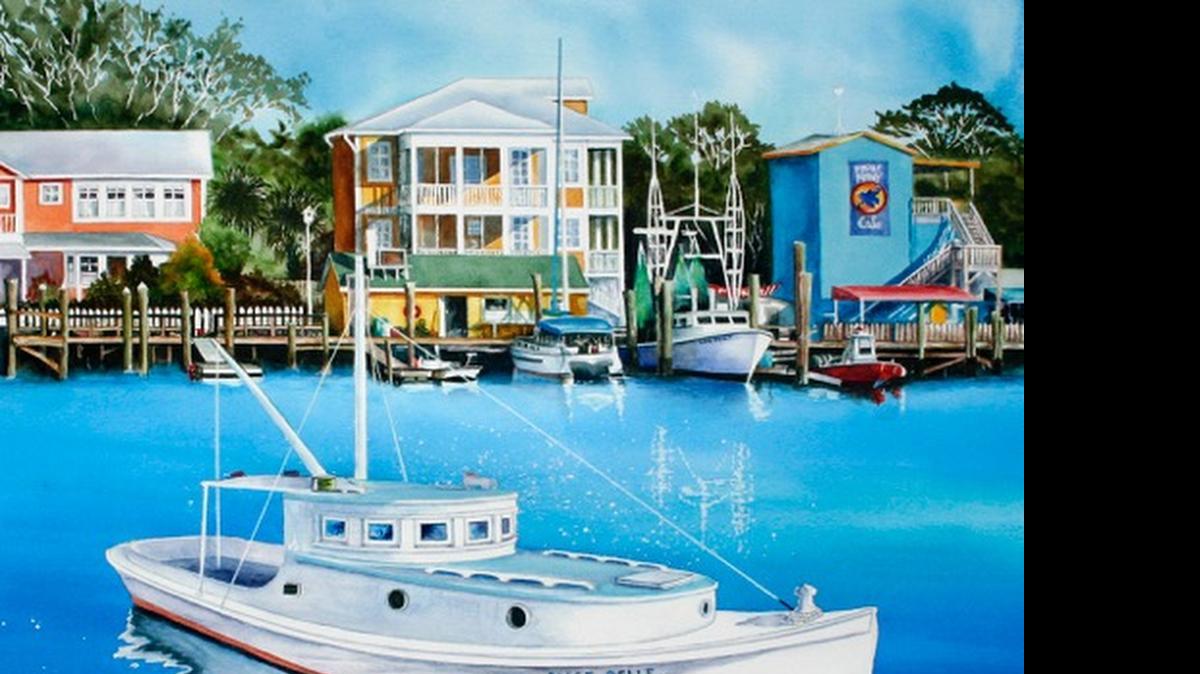 
This photo shows “Alice Belle,” a watercolor by Larry Schafer, part of Franklin Square Gallery’s annual Summer Regional Show, opening Monday for three weeks through June 20, in Southport, N.C.
