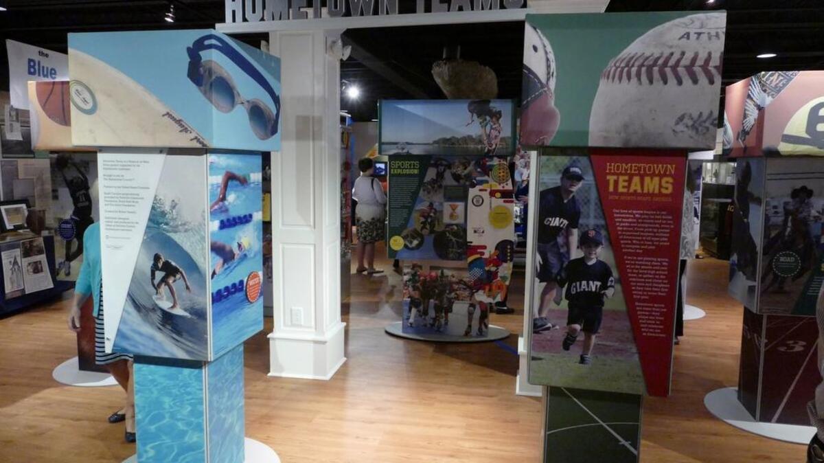 
The Georgetown County Museum’s Smithsonian Institution exhibition, Hometown Teams-How Sports Shape America. The exhibition will run through Sept. 5 during regular museum hours.
