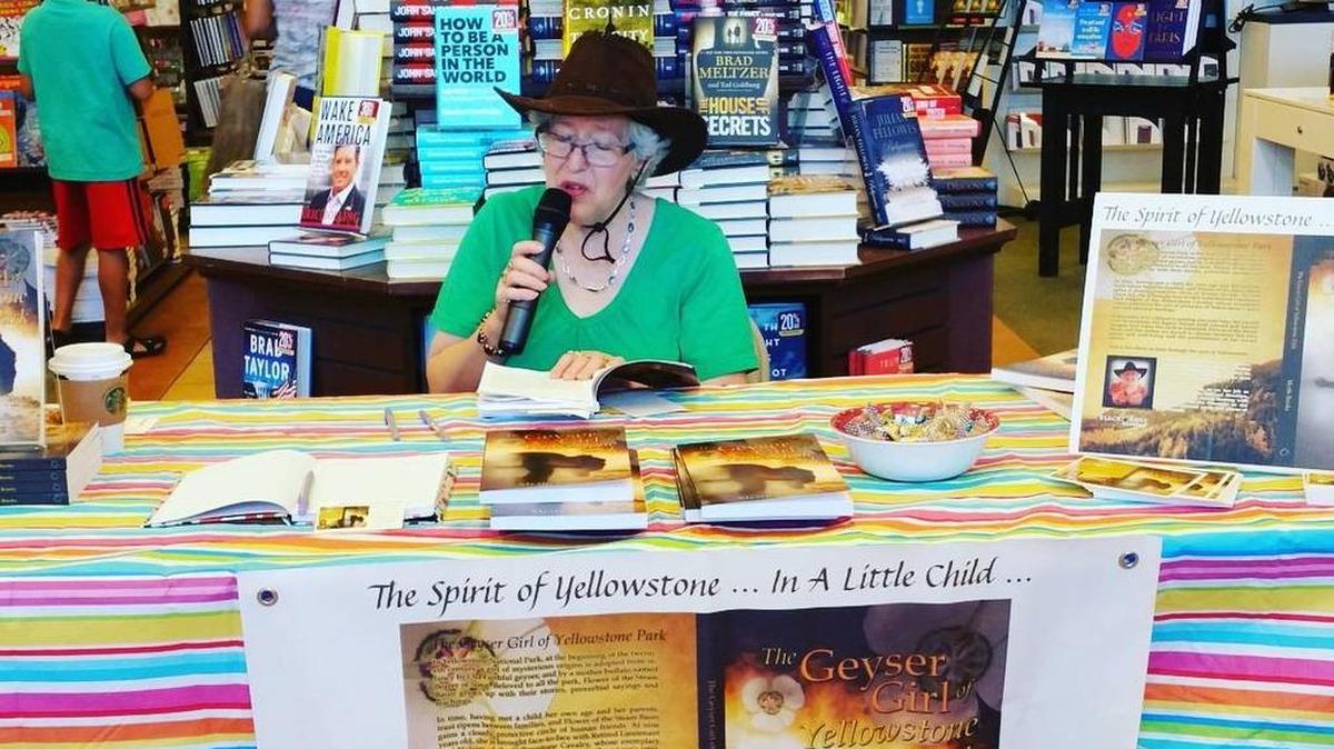 Myrtle Brooks, author of “The Geyser Girl of Yellowstone Park,” will sign copies of her novel, 1-3 p.m. Thursday at Book Warehouse, at Tanger Outlets, off U.S. 501, between Myrtle Beach and Carolina Forest. Details at 718-235-5417 or www.myrtlebrooks.com.