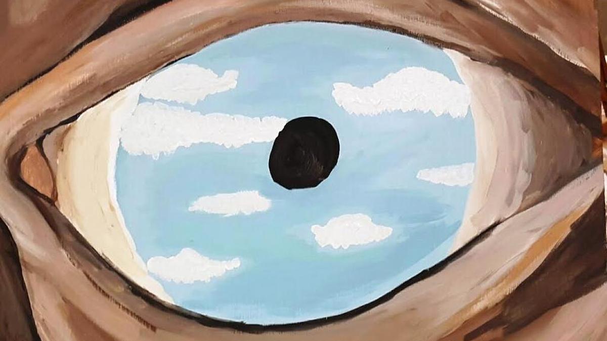 This photo shows “The False Mirror of Magritte,” a painting Rachel Simmons, from the Funtastic Art program, for which a reception for students, all ages 5-17, will be 6 p.m. Wednesday at North Myrtle Beach’s J. Bryan Floyd Community Center, 1030 Possum Trot Road in North Myrtle Beach. The exhibit will continue for about a month.