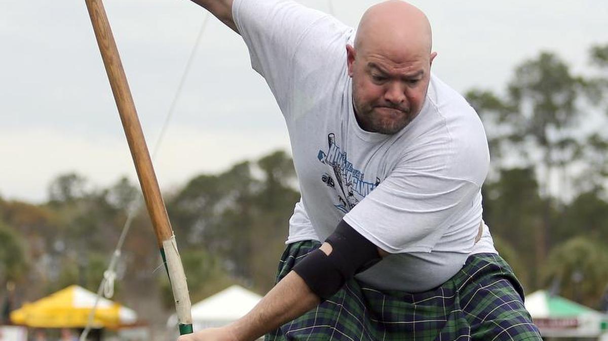 Competitors dig deep in the sheaf toss as one of the many games at the Myrtle Beach Highland Games and Heritage Festival. The 2017 celebration is 6-10 p.m. Friday, with a free, Irish “Ceilidh” party, and 9 a.m.-5 p.m. Saturday, at Myrtle Beach’s Grand Park, on Crabtree Lane, off Farrow Parkway, across from The Market Common. Details at www.myrtlebeachhighlandgames.com.