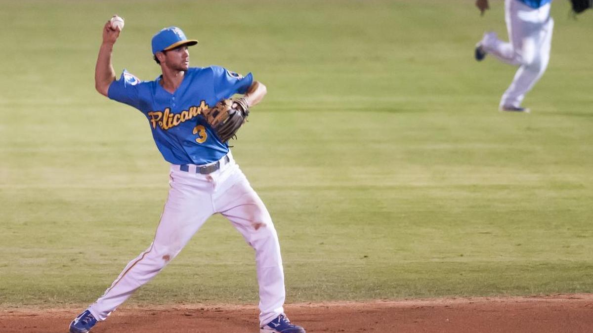 
Chesny Young plays second base for the Myrtle Beach Pelicans.
