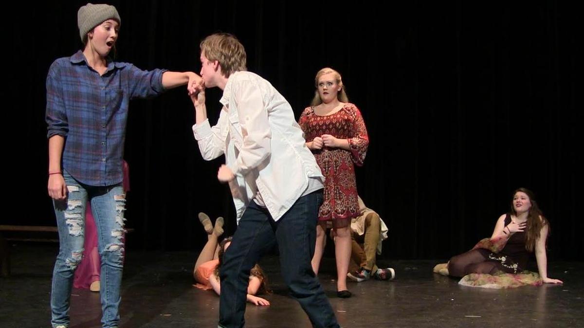 Socastee High School students will perform Shakespeare’s “As You Like It,” a South Strand Helping Hand fundraiser show, at 7 p.m. Wednesday. From left: Lexi Cody, Harley Gilmore, Deegan Hudson and Sarah Causey.