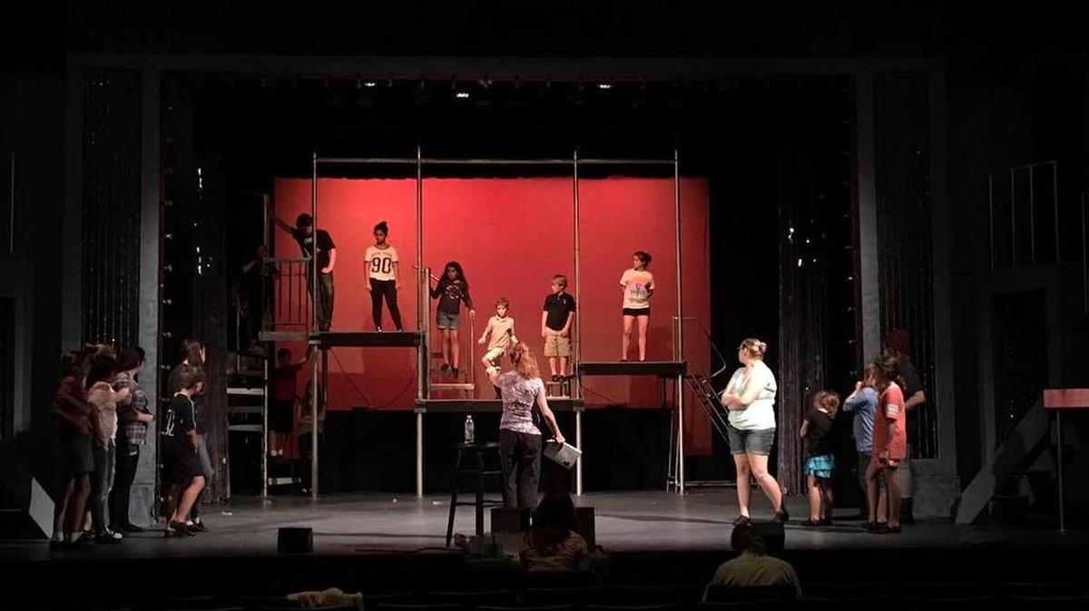 Cast members from Coastal Youth Theatre Arts School’s “James and the Giant Peach Jr.” rehearse on Theatre of the Republic’s set, ahead of shows at 7:30 p.m. Friday-Saturday and 3 p.m. Sunday, at the Main Street Theatre, 335 Main St., Conway. Details at 843-488-0821 or www.coastalyouththeatre.com.