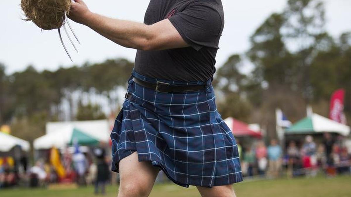 Chris Carr of Fort Meade, Md., competes March 25 in the sheaf toss at the second annual Myrtle Beach Highland Games, in Myrtle Beach’s Grand Park. Prompted by the need for more space and an expansion of activities, the 2018 event, renamed the Saltwater Highland Games, will be March 23-25 at the North Myrtle Beach Park & Sports Complex, at S.C. 90 and Robert Edge Parkway. More details at www.saltwaterhighlandgames.com.