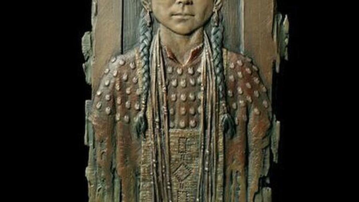 
This photo shows “Cheyenne Girl,” a bas relief and bronze piece by Blair Boswell, among the 58 works in the National Sculpture Society’s 82nd annual Awards Exhibition, opening Saturday, going through Nov. 1, at Brookgreen Gardens.
