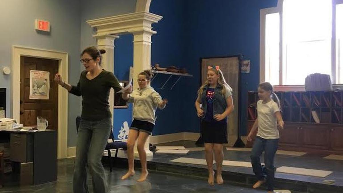 Ashley Sosis (left front) leads three dancers – (from left) Sadie Burch, Gabriella Smith and Joy Cook – in a rehearsal for Gian Carlo Menoth’s “Amahl and the Night Visitors” opera, for a performance at 4 p.m. Sunday at Trinity Church, 3000 N. Kings Highway, Myrtle Beach, at the start of Thanksgiving week. All proceeds will go to Hope House of Myrtle Beach, which supports homeless teens who attend Myrtle Beach High School.