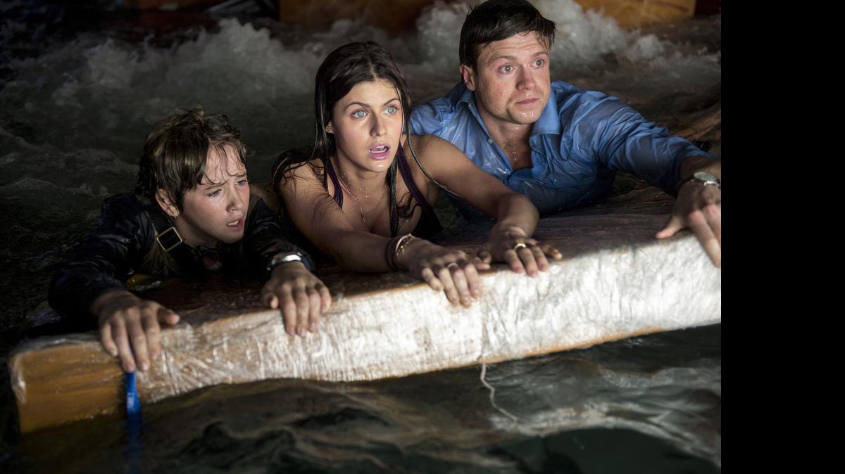
Art Parkinson as Ollie (from left), Alexandra Daddario as Blake and Hugo Johnstone-Burt as Ben star in the action thriller “San Andreas,” a New Line Cinema and Village Roadshow Pictures production, released by Warner Bros. Pictures. 
