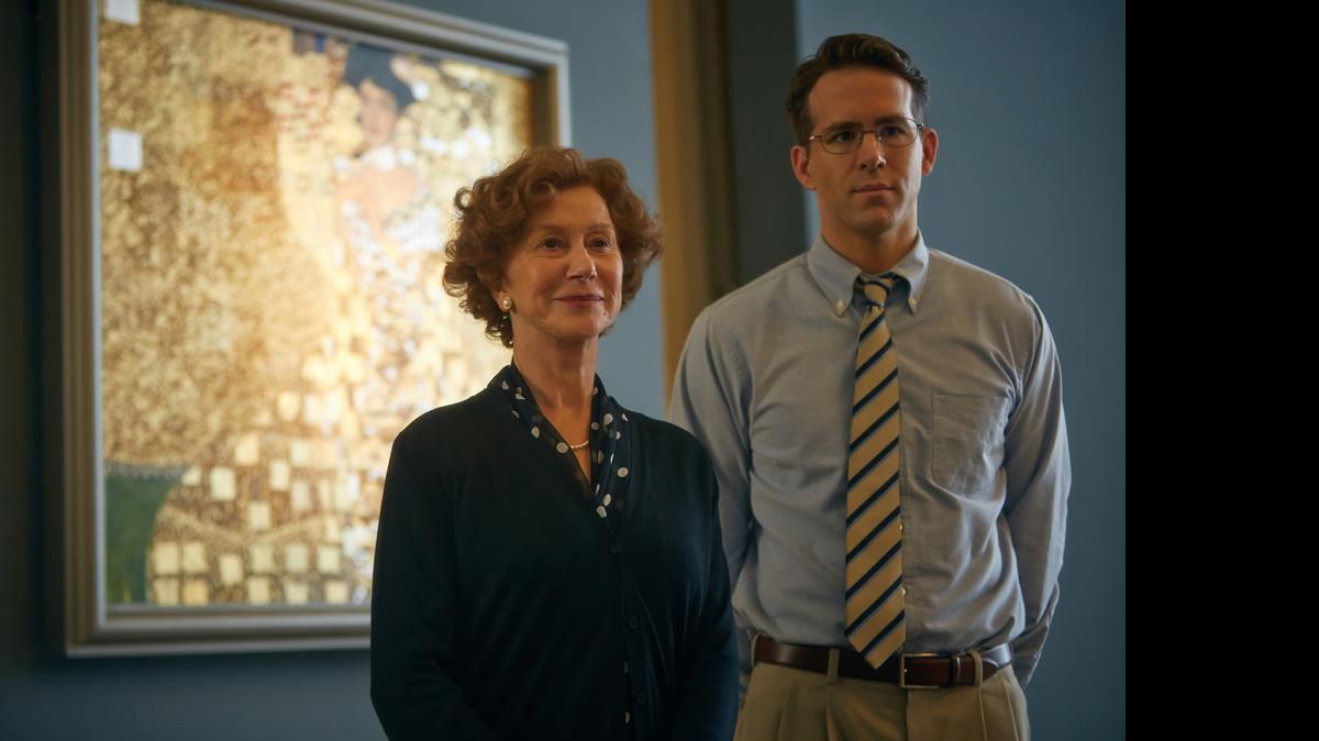
Helen Mirren and Ryan Reynolds star in “Woman in Gold.” Mirren plays an elderly Jewish woman, Maria Altmann, who returns to Vienna to reclaim family possessions that were seized by the Nazis in World War II, among them Klimt’s famous painting “The Lady in Gold.” 
