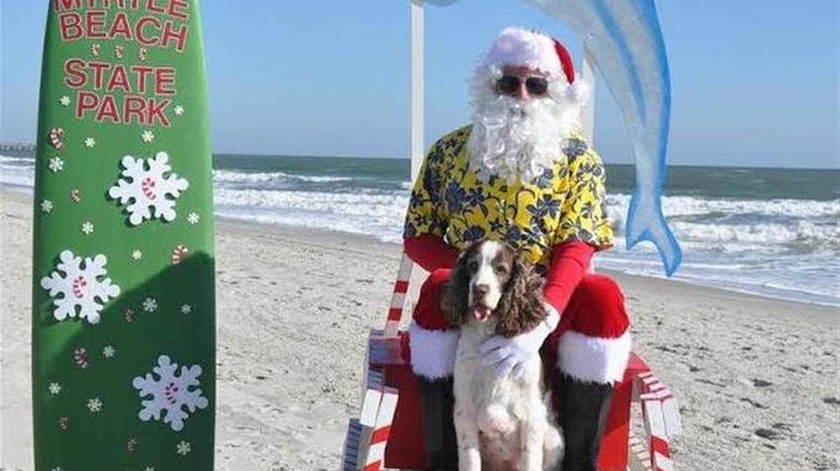 Santa Claus, shown on a visit from earlier this decade, will return for the annual “Santa at the Beach!” 11 a.m.-3 p.m. Saturdayat Myrtle Beach State Park, and pose for free family photos with your own camera, and all pets on leashes, noon-2:30 p.m. Saturday-Sunday. Details from the park, on U.S. 17 Business, outside the city’s south limits, at 843-238-0874 or www.myrtlebeachsp.com.
