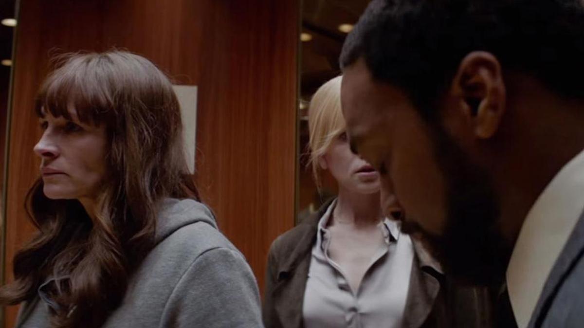 Julia Roberts, Nicole Kidman & Chiwetel Ejiofor in “Secret in Their Eyes.”