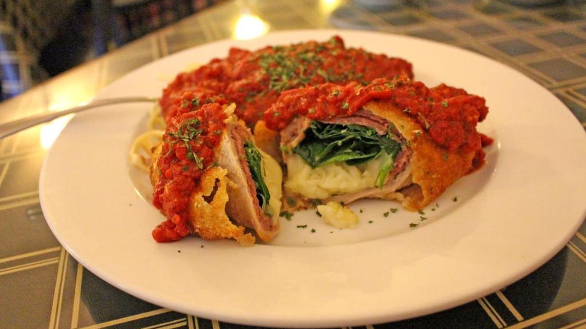 Vitello Rollatini at Cozy O’s in Little River. Photo by Emily Smith for The Surge.