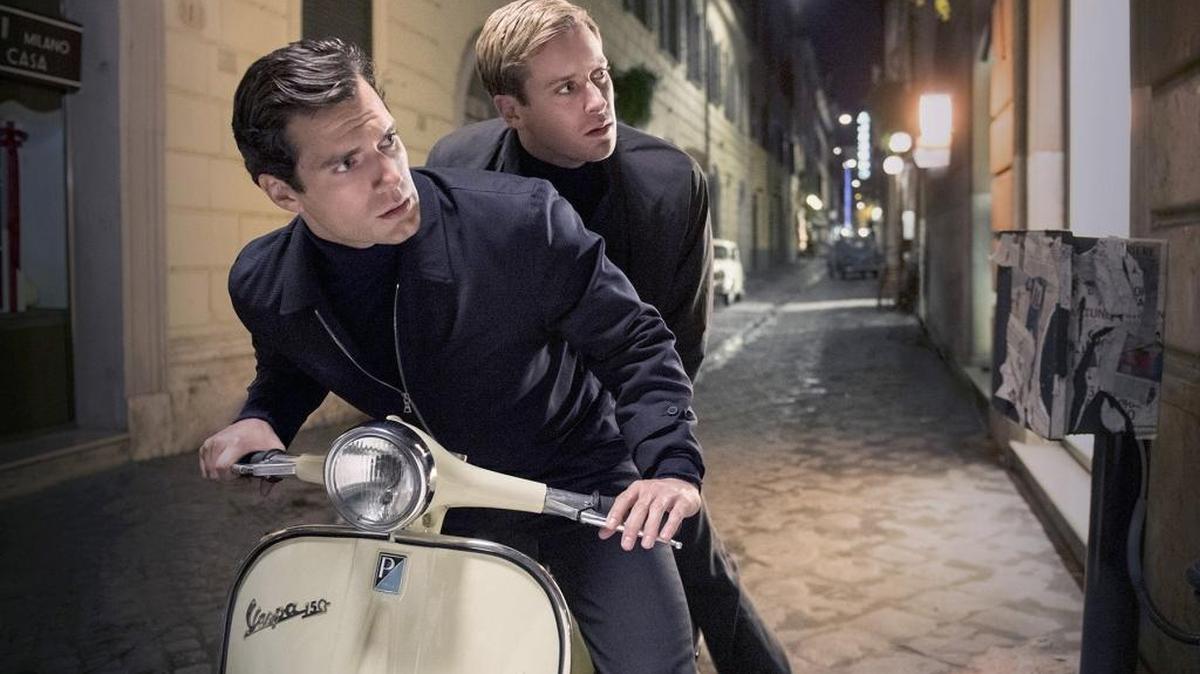 
Henry Cavill as Solo and Armie Hammer as Illya in “ he Man from U.N.C.L.E.”
