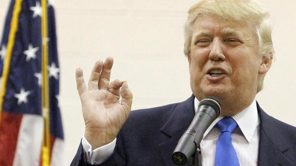 
Donald Trump visits the Horry County Republican Party Convention in April 2015. He’s currently leading in voter polls among GOP presidential candidates. File photo.

