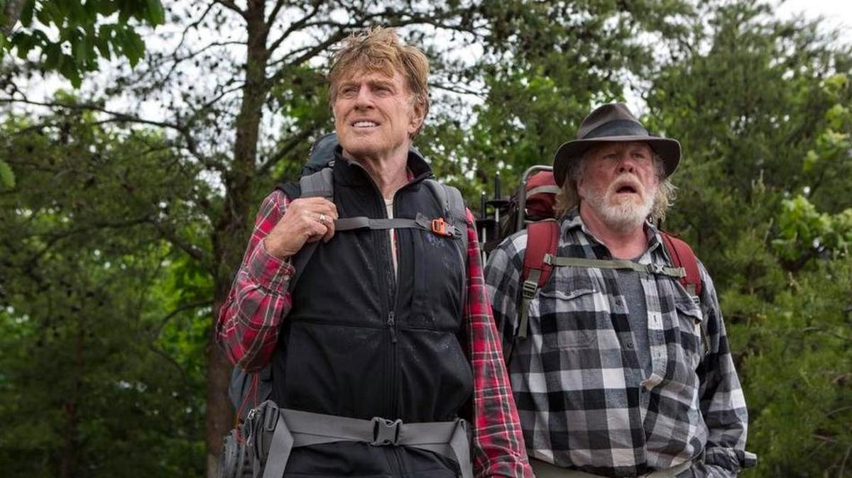 Robert Redford and Nick Nolte in “A Walk In The Woods.”