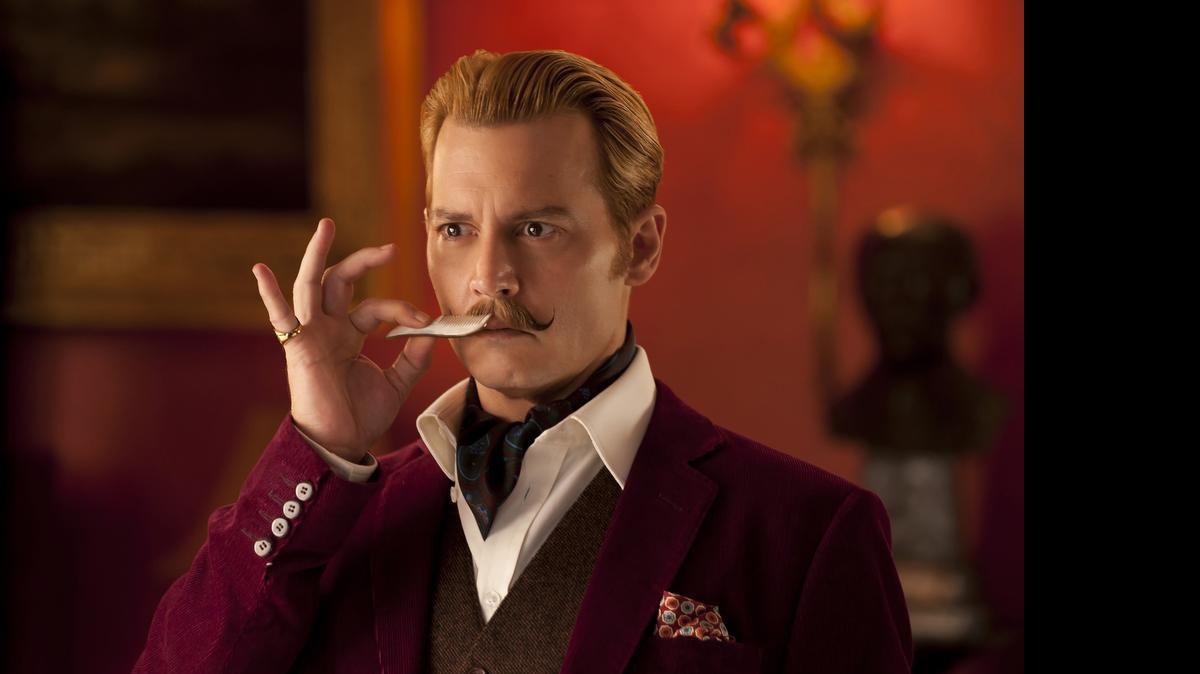 
Johnny Depp stars as Charlie Mortdecai in “Mortdecai.”
