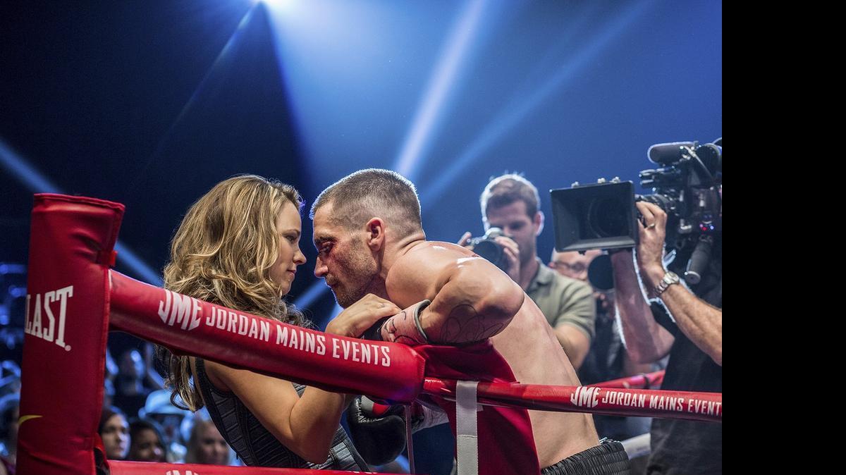 
Rachel McAdams and Jake Gyllenhaal star in “Southpaw.” 
