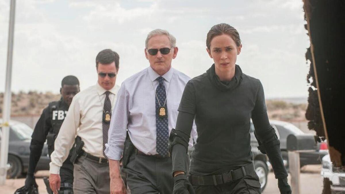 Victor Garber and Emily Blunt in “Sicario.”
