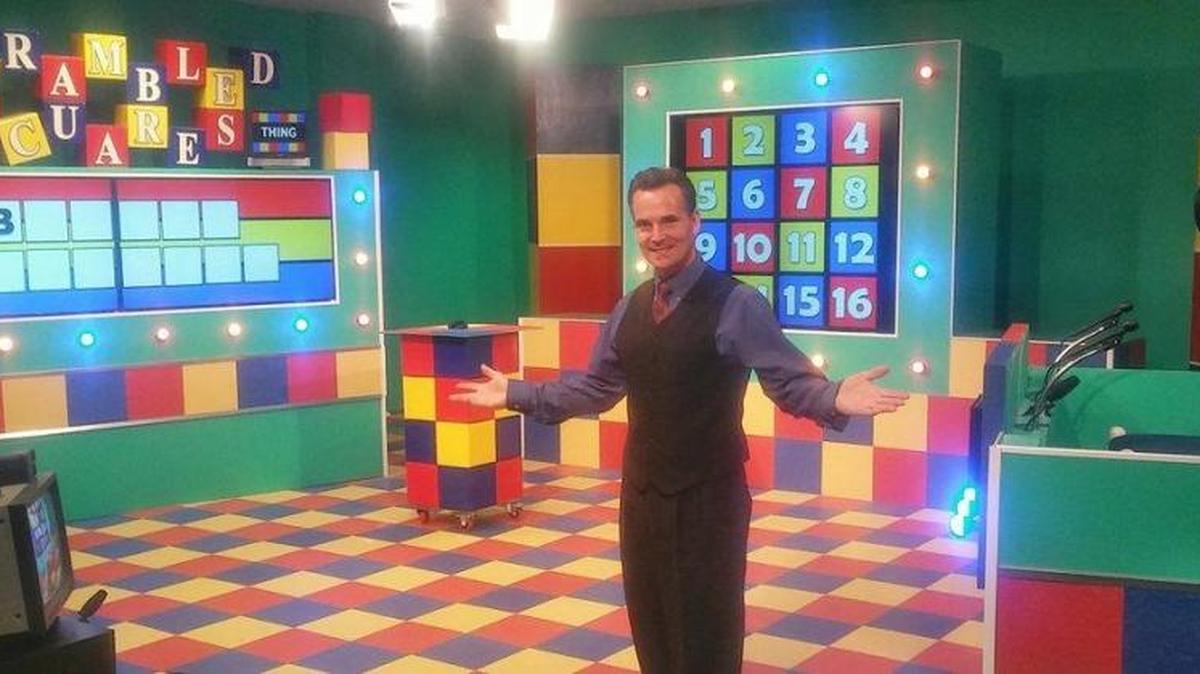 Buzz Berry on the set of Sqrambled Scuares. Courtesy photo.