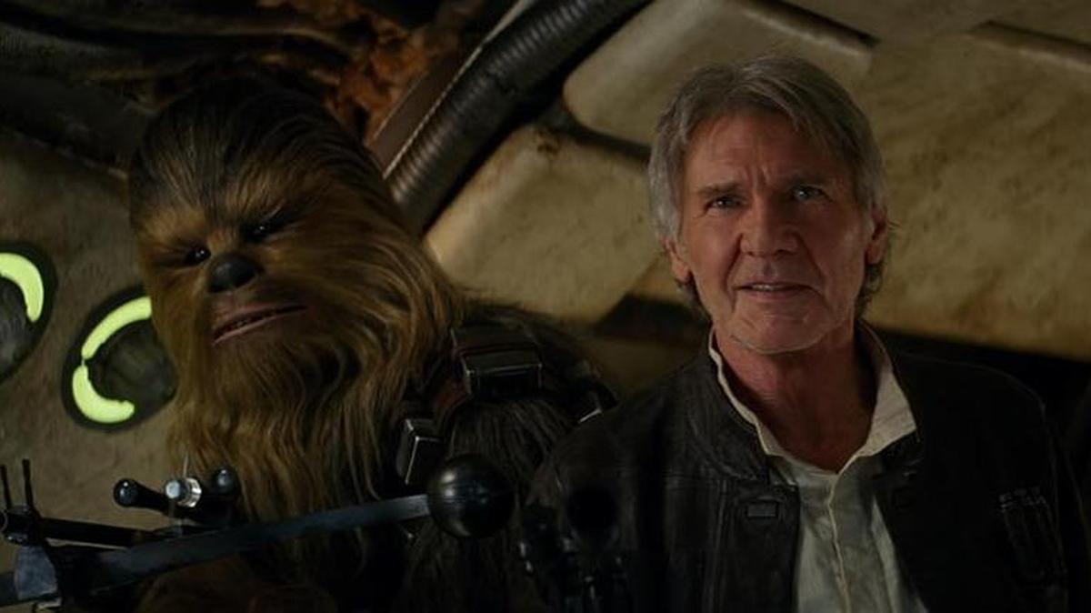 Harrison Ford in “Star Wars: The Force Awakens.”
