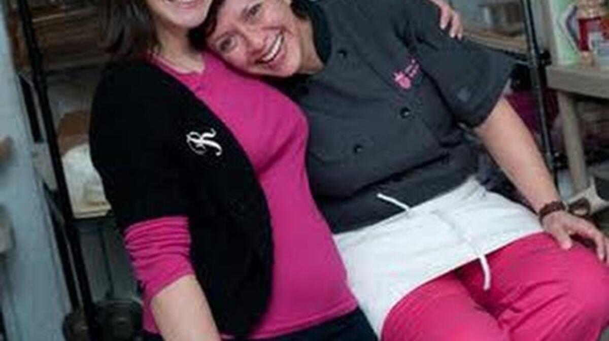 Rebecca Kipp and Aura Fuenmayor, owners of The Pink Pineapple European Style Bakery in Surfside Beach. Courtesy photo.