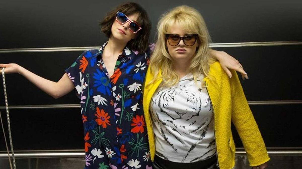 Dakota Johnson and Rebel Wilson in “How to be Single.”