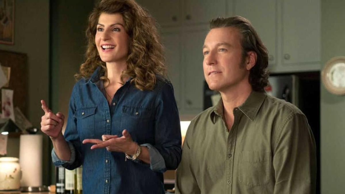 Nia Vardalos and John Corbett in “My Big Fat Greek Wedding 2.”