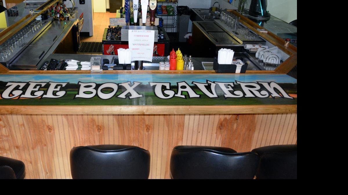 
The bar area at Tee Box Tavern in Myrtle Beach. Photo by Derrick Bracey for The Surge.
