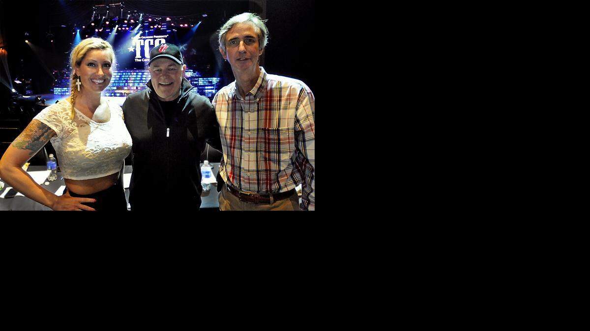 
Star 92.1’s Korby Ray (left), Calvin Gilmore and and Grammy-award-winning songwriter and record producer Archie Jordan judged about 50 aspiring singers who were trying to win the American Idol “Front Line Pass” last year.
