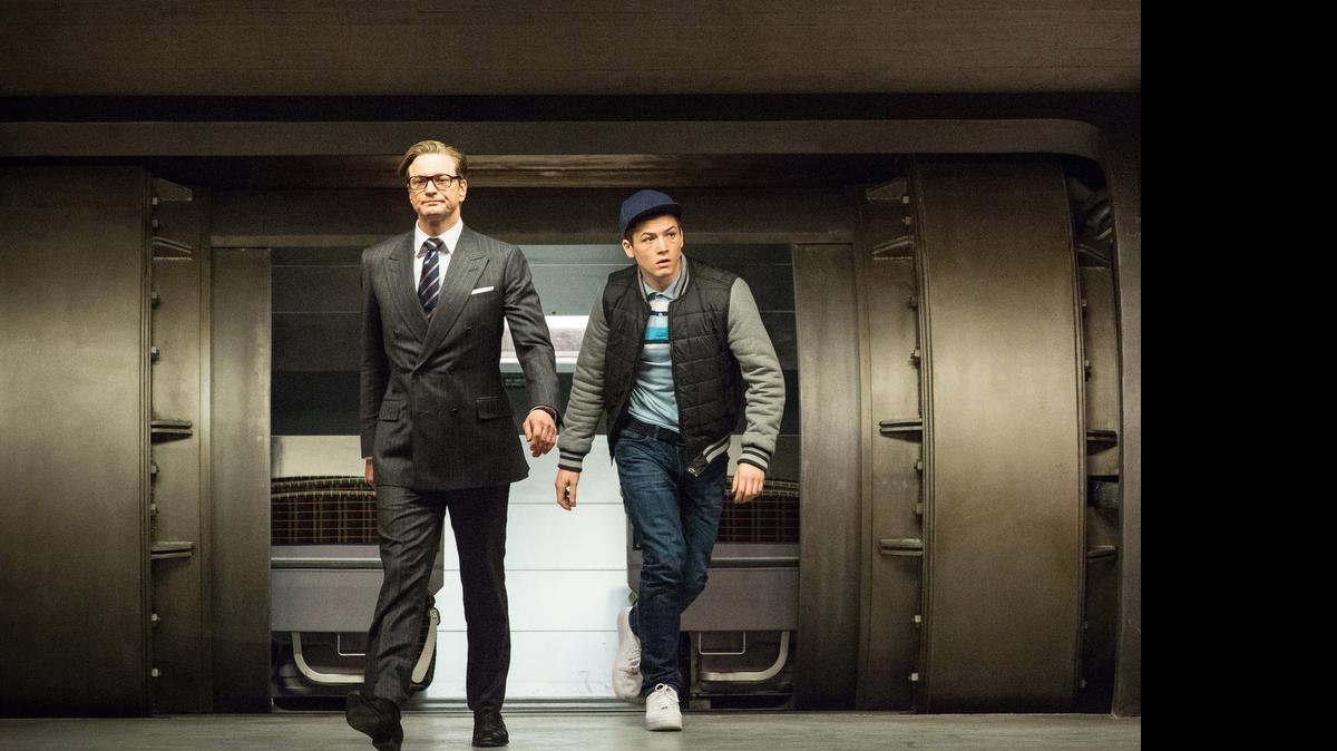 
Harry (Colin Firth), an impeccably suave spy, helps Eggsy (Taron Egerton) turn his life around by trying out for a position with Kingsman, a top-secret independent intelligence organization. 20th Century Fox photo.

