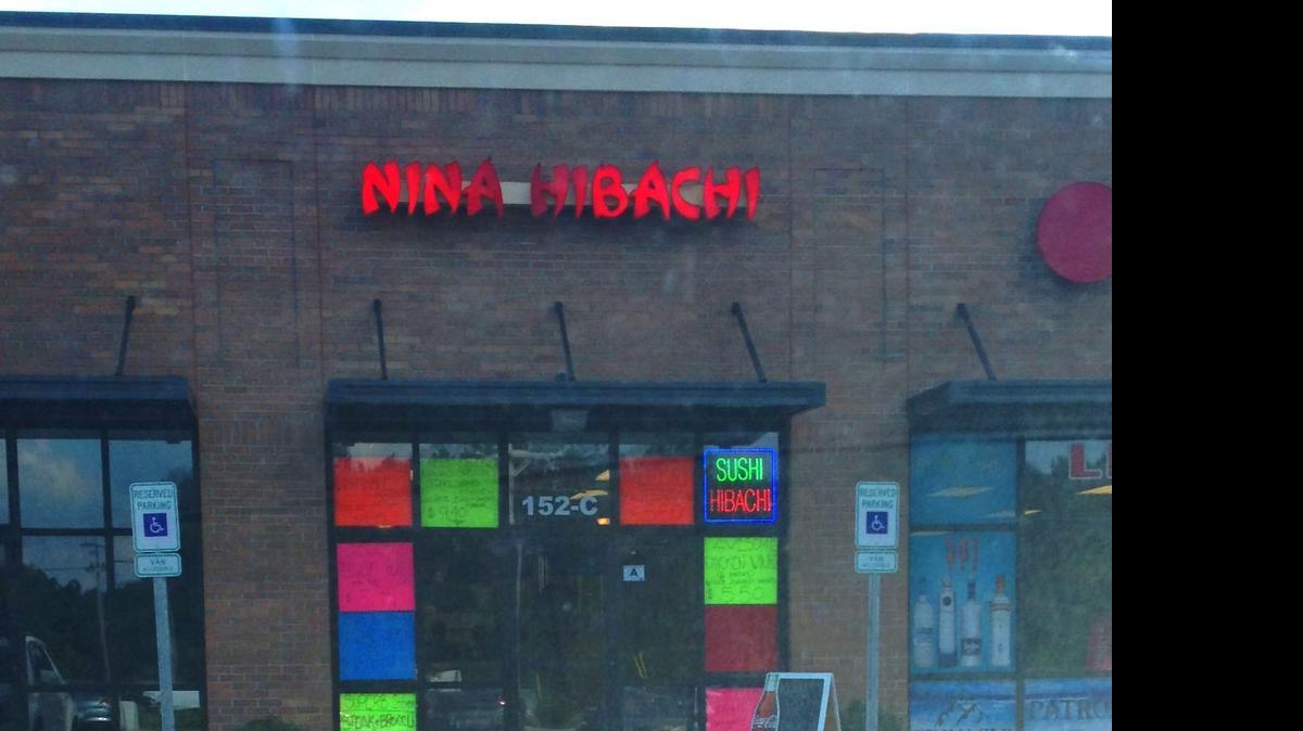 
Nina Hibachi off U.S. 501 near Carolina Forest is open. By Emily Smith, for The Surge.
