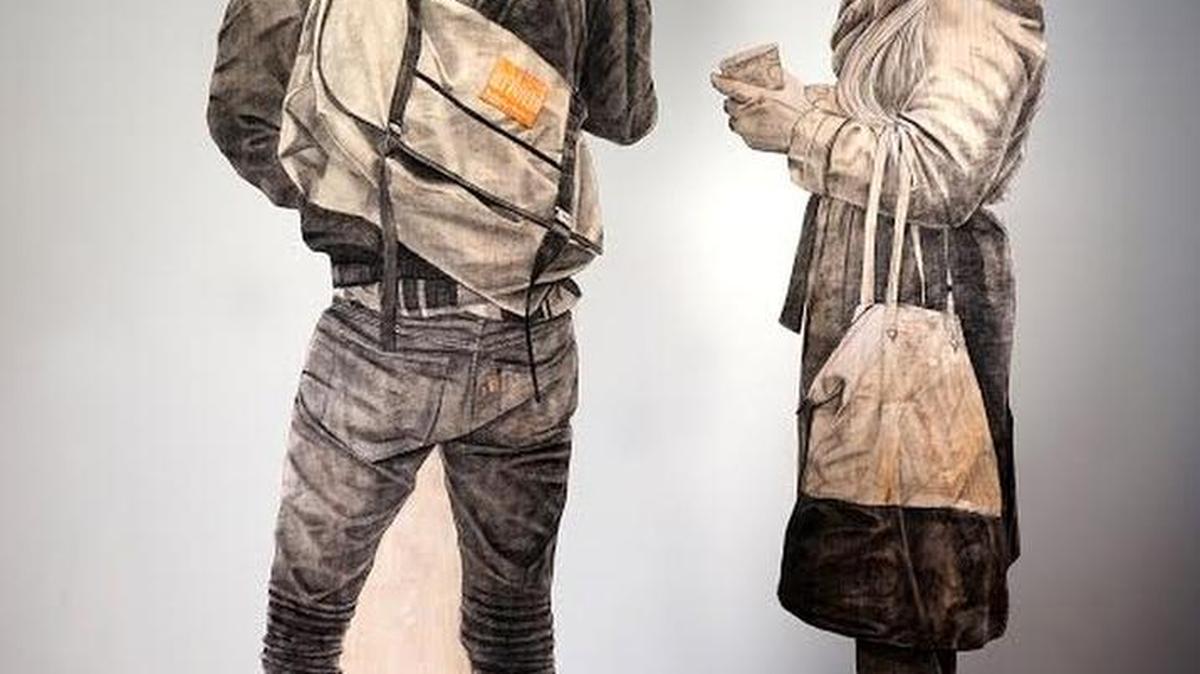 This photo shows “People,” from “Denise Stewart-Sanabria: Quantum Continuum,” opening Monday and going through April 1, with life-size drawings, and an opening reception 4:30-6:30 p.m. March 3, at the Rebecca Randall Bryan Art Gallery, in the Coastal Carolina University Edwards College building, on the main campus in Conway.