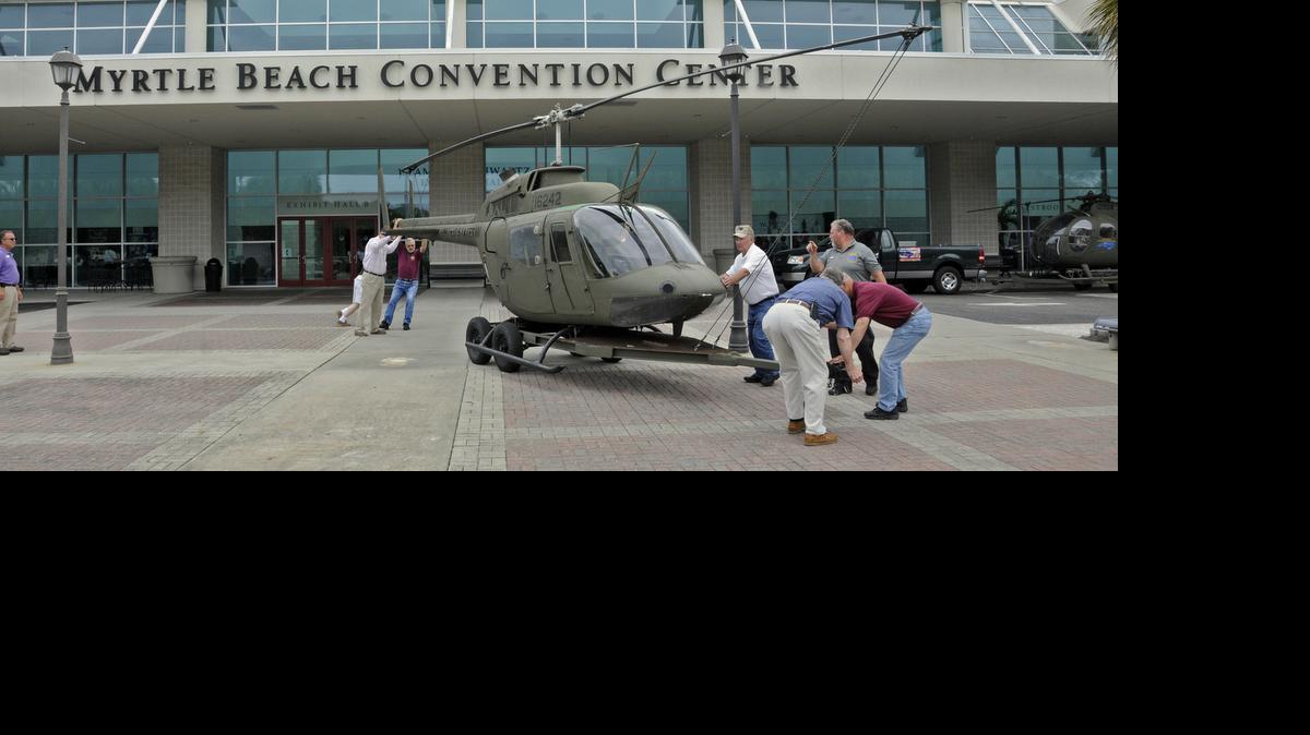 
Helicopters from the N.C. Vietnam Helicopter Pilots Association will be brought back to the Myrtle Beach Convention Center plaza for a free exhibit as part of “Military Appreciation Days.”
