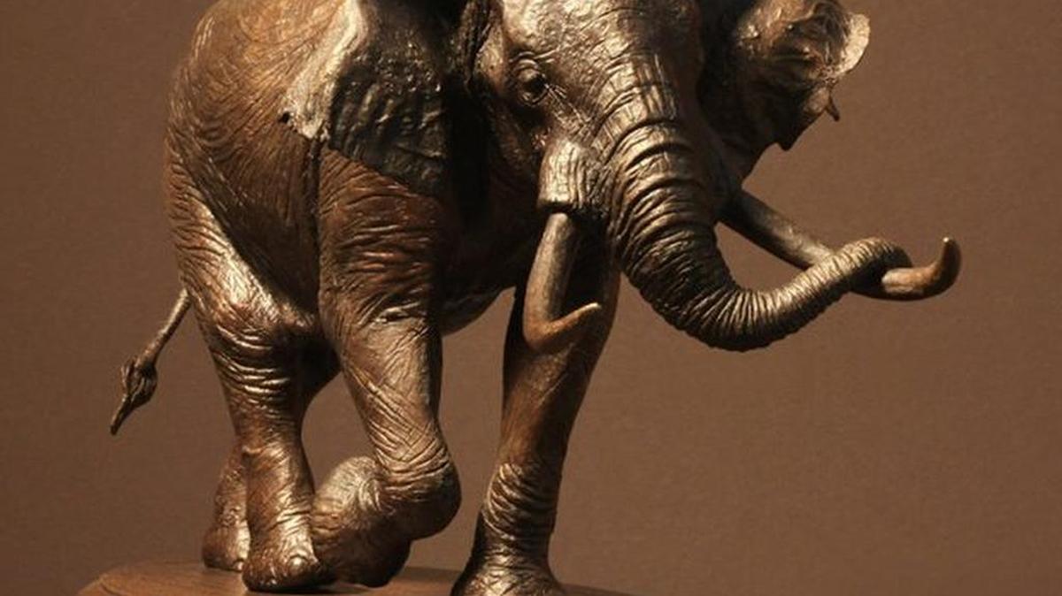 This photo shows “Dionysus,” a bronze African elephant by Douglas Aja, among 47 works in the National Sculpture Society’s 84th annual Awards Exhibition, opening Saturday and going through Oct. 29, at Brookgreen Gardens, open 9:30 a.m. daily on U.S. 17, between Murrells Inlet and Litchfield Beach. It’s free to see with museum admission, which lasts seven days. Details at 843-235-6000, 800-849-1931 or www.brookgreen.org, and nationalsculpture.org/exhibitions/84th-annual-awards-exhibition/.