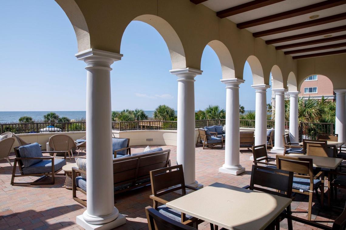 The Ocean Club at Grande Dunes has been recently remodeled. The new dining room seats about 120, while the entire dining area inside and out seats about 160. Re-design part of making the club more relaxed and casual for members. Aug. 21, 2024.