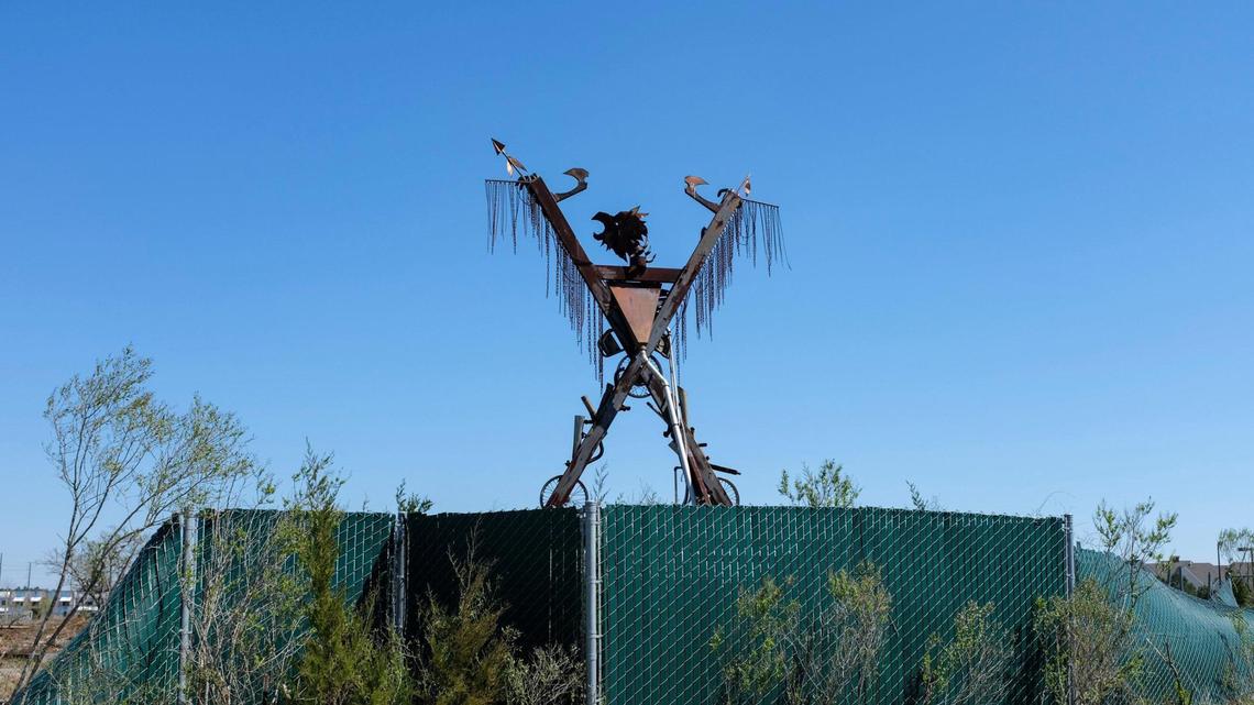 Grafitti covered structures and building facades decorate the skyline of the now closed Freestyle Music Park in Myrtle Beach. March 22, 2019.