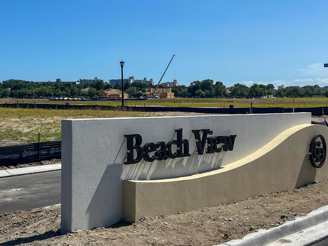 Future homes are being sold at the “Beach View” neighborhood, starting at $800,000. Construction for the neighborhood at 82nd Avenue North and Kings Highway began last year. June 26, 2025.