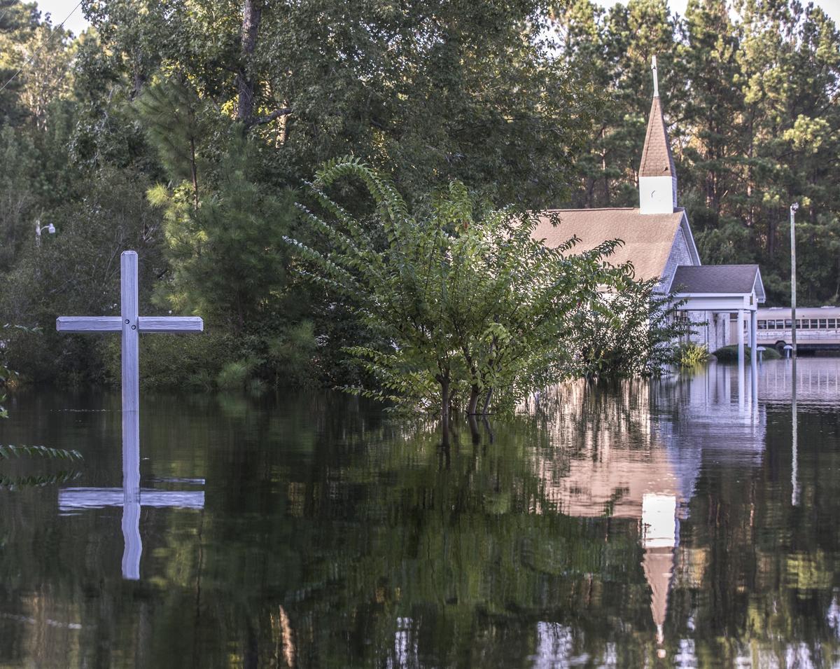 Water began flooding the small community of Longs late in the week touching some homes that did not expect to suffer the flood’s wrath. September 21, 2018.
