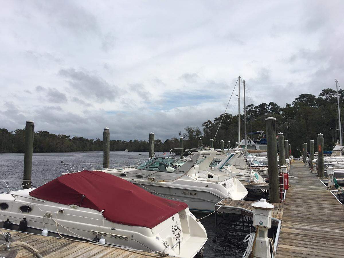 Bucksport Marina before Hurricane Florence arrived in Horry County.